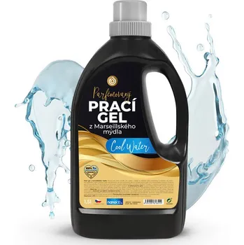 Prací gel Nanolab Prací gel z Marseillského mýdla Cool water, 1,5 l, 40PD