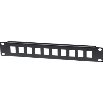 Switch Intellinet 714860 10 portů síťový patch panel 254 mm (10) 1 U černá neosazený