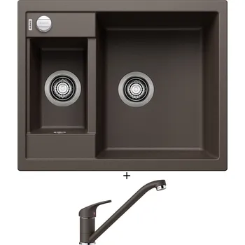 Granitový dřez Granitový dřez SET Blanco METRA 6 kávová s excentrem 516162 + Blanco DARAS kávová 517729
