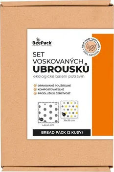 Sáček na potraviny BeePack Set voskovaných sáčků Bread pack L + XL 2 ks