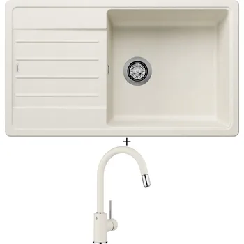 Granitový dřez Granitový dřez SET BLANCO LEGRA XL 6 S bílá soft 527091 + Blanco MIDA-S bílá soft 526968