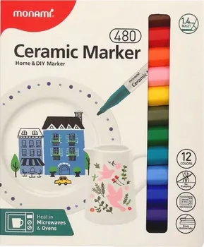 Pentel Monami Ceramic Marker 480 Home & DIY Marker 12 ks