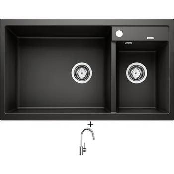 Granitový dřez Granitový dřez SET Blanco METRA 9 antracit 513273 + Blanco MIDA-S chrom 521454