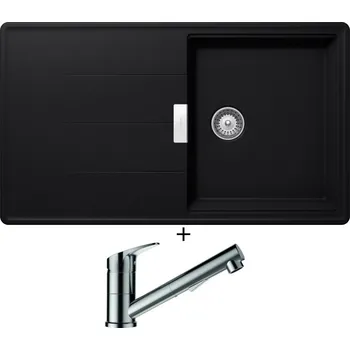 Granitový dřez Granitový dřez SET Schock TIA D-100 Puro + Schock EVINAS 577120 nerez