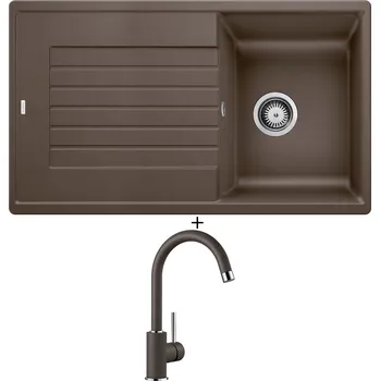 Kuchyňský dřez Granitový dřez SET Blanco ZIA 45 SL kávová 516745 + Blanco MIDA kávová 519423