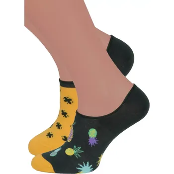 Dámské ponožky Dámské nízké ponožky 005 MORE Barva/Velikost: zelená lahvová / 35/38