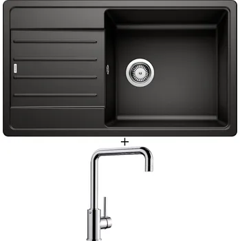 Granitový dřez Granitový dřez SET BLANCO LEGRA XL 6 S černá 526087 + Blanco MILI chrom 519413