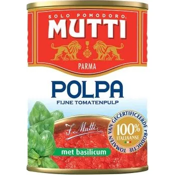 Omáčka Mutti Jemně krájená rajčata s bazalkou 400g 400g