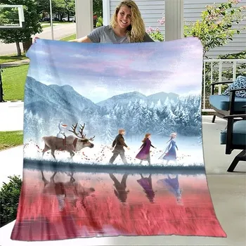 Dětská deka Dětská deka s motivy Ledového království - 10,100x150cm