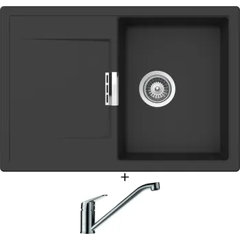 Granitový dřez Granitový dřez SET Schock MONO D-100S Dusk + Schock EVINAS 577000 nerez