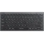 A4tech FBX51C, bezdrátová kancelářská nízkoprofilová klávesnice, CZ, šedá