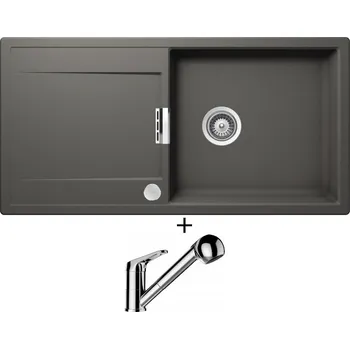 Granitový dřez Granitový dřez SET Schock MONO D-100L Silverstone + Schock COSMO 525122 chrom