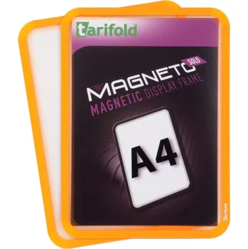 Rám na obraz tarifold Magneto Solo - magnetický rámeček A4, oranžový - 2ks