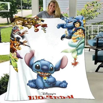 Dětská deka Roztomilá flanelová deka s motivem Stitche - 21,130x150cm