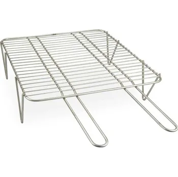 Grilovací rošt Grilovací NEREZ rošt na nožičkách - 43,5 x 46 cm