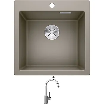 Granitový dřez Granitový dřez SET Blanco PLEON 5 tartufo 521675 + Blanco MIDA chrom 517742