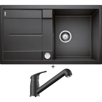 Granitový dřez Granitový dřez SET Blanco METRA 5 S antracit + excentrické ovládání + Blanco DARAS-S antracit 517732