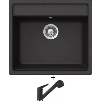Granitový dřez Granitový dřez SET Schock NEMO N-100 Nero + Schock COSMO 525122 Nero
