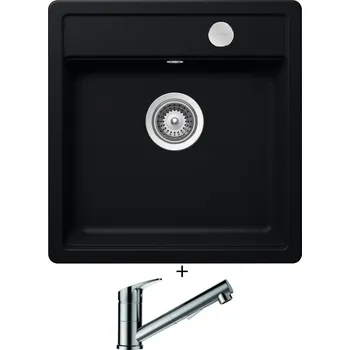 Granitový dřez Granitový dřez SET Schock MONO N-100S Puro + Schock EVINAS 577120 nerez