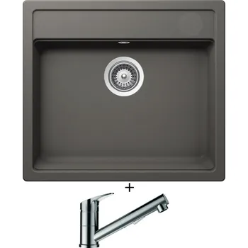 Granitový dřez Granitový dřez SET Schock MONO N-100 Silverstone + Schock EVINAS 577120 nerez