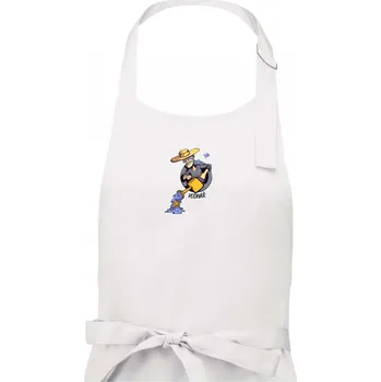 Kuchyňská zástěra Znamení komiks vodnář - Dámská zástěra na vaření - Univerzální velikost ( Bílá )