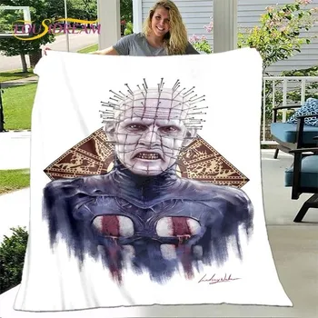 deka Teplá flanelová deka s hororovými postavami - 22,180x230cm