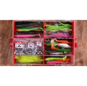 Umělá nástraha Velká zvýhodněná sada candát / štika "jigovka" 2024 -