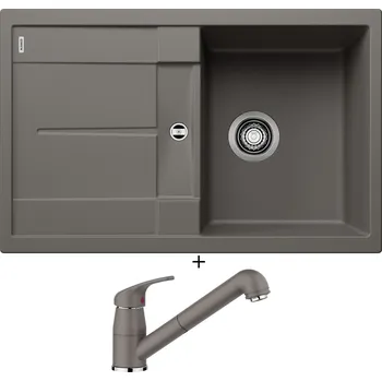 Granitový dřez Granitový dřez SET Blanco METRA 45 S šedá vulkán 527289 + Blanco DARAS-S šedá vulkán 526936