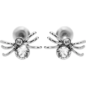 Módní doplněk JSB bijoux s.r.o. Ocelové náušnice puzety pavouček s krystaly Swarovski Crystal