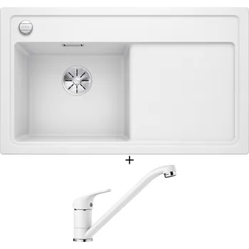 Kuchyňský dřez Granitový dřez SET Blanco ZENAR 45 S bílá 523854 + Blanco DARAS bílá 517724