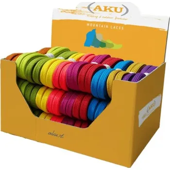 Tkaničky do bot Tkaničky AKU ploché barevné 140 cm Barva: Zelená