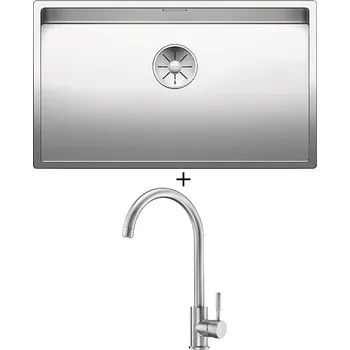 Nerezový dřez Nerezový dřez SET Blanco CLARON 700-IF nerez hedvábný lesk 521580 + Deante LIMA BBM F62M nerez