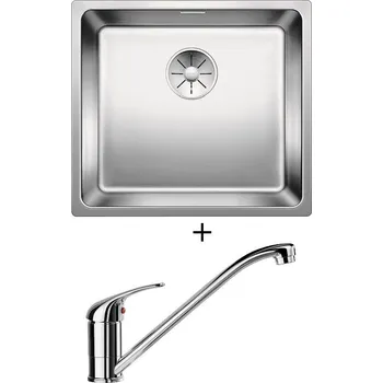 Kuchyňský dřez Nerezový dřez SET Blanco ANDANO 450-IF nerez hedvábný lesk 522961 + Blanco DARAS chrom 517720