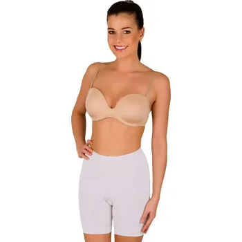 Kalhotky Dámské bezešvé dlouhé boxerky vzor 06-50 Hanna Style Barva/Velikost: bílá / M/L