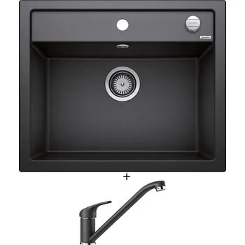 Granitový dřez Granitový dřez SET Blanco DALAGO 6 antracit s excentrem 514197 + Blanco DARAS antracit 517721