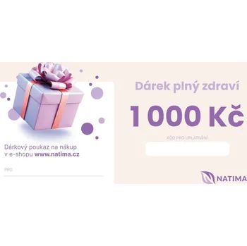 Dárkový potravinový koš Natima Dárkový poukaz 1000 Kč