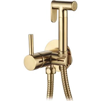 Invena baterie s bidetovou sprchou pod omítku zlatá BP-00-B09
