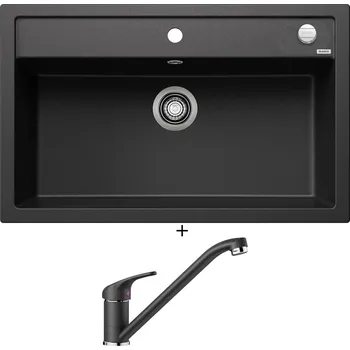 Granitový dřez Granitový dřez SET Blanco DALAGO 8 antracit s excentrem 516629 + Blanco DARAS antracit 517721
