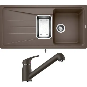 Granitový dřez Granitový dřez SET Blanco SONA 6 S kávová + nerezová miska + Blanco DARAS-S kávová 517740