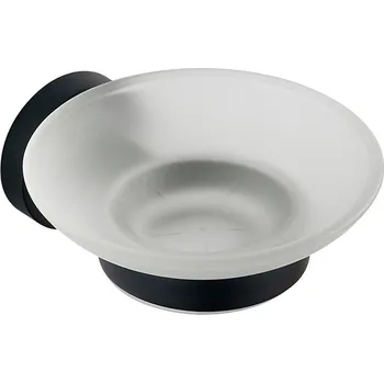 Dávkovač mýdla Aqualine Samba mýdlenka mléčné sklo černá SB202