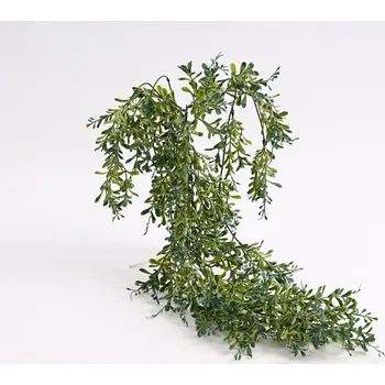 umělá květina Umělá převislá rostlina s listem 80 cm, zelená poprášená