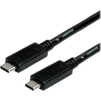 Prodlužovací kabel Roline USB kabel USB 3.2 Gen2 (USB 3.1 Gen2) USB-C ® zástrčka, USB-C ® zástrčka 2.00 m černá stíněný 11.02.9055