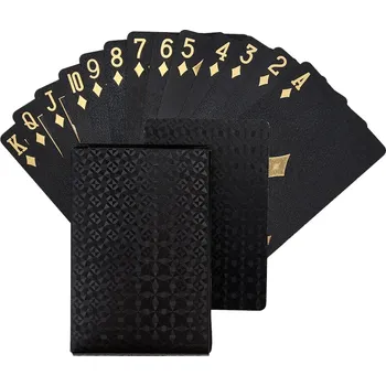 Poker FunPlay 1420 Poker karty plastové, černé, 54ks