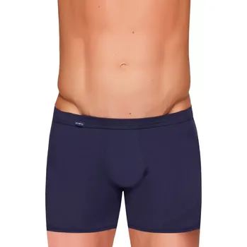 Trenýrky Pánské jednobarevné modalové boxerky s delší nohavičkou Amante Fabio Barva/Velikost: modrá tmavá / XL/XXL
