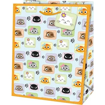Dárková taška Taška dárková Maxi matt 26,7 x 13,7 x 33cm TL - motiv kočky