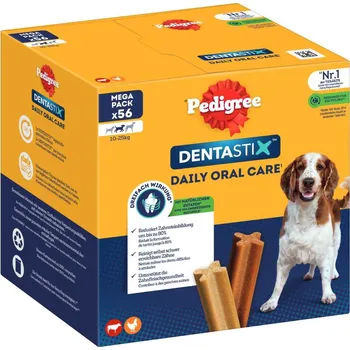 Pedigree Dentastix každodenní péče o zuby - Multipack (168 kusů) pro středně velké psy (10-25 kg)