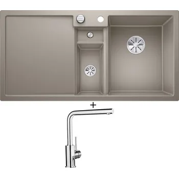 Granitový dřez Granitový dřez SET Blanco COLLECTIS 6 S tartufo 523351 + Blanco MILA chrom 519414