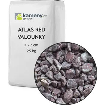 Zahradní dekorace Okrasné kameny Atlas Red valounky - vápenec Vyberte si balení: 25 kg, Vyberte si velikostní frakci: 1 - 2 cm
