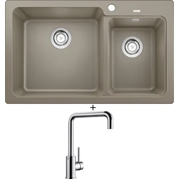 Granitový dřez SET Blanco NAYA 8 tartufo 519652 + Blanco MILI chrom 519413