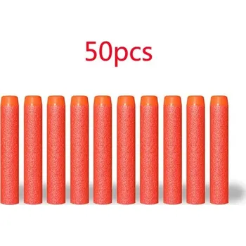 Dětská zbraň Náhradní měkké šipky pro dětské blaster hračky - 50ks červená pevná látka